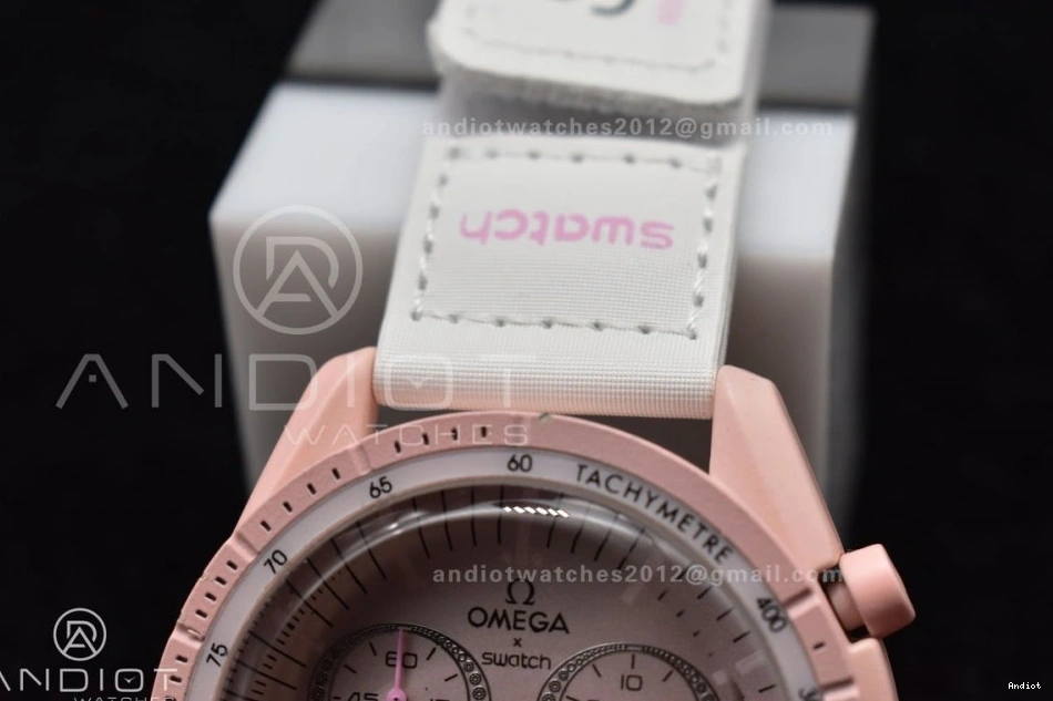 Mission on Venus Moonwatch x Omega Quartz Nylon Swatch to Bioceramic Strap 1204